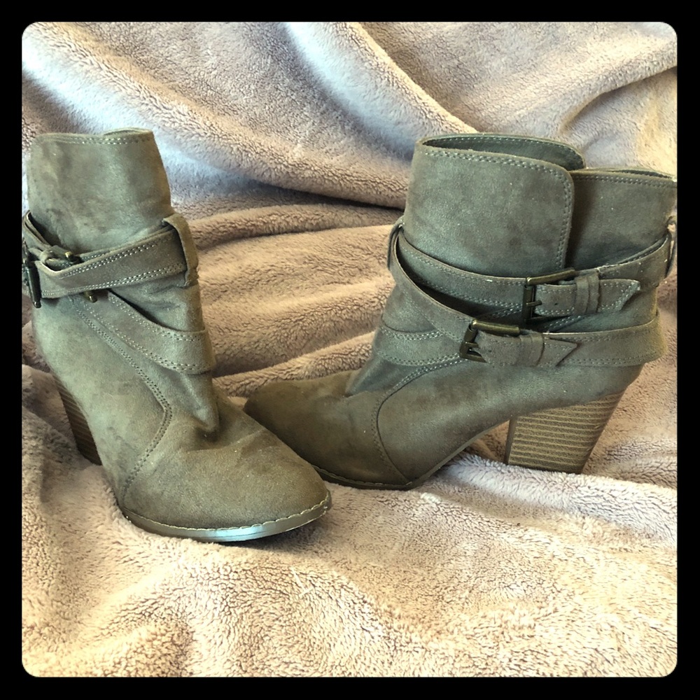 Tan booties
